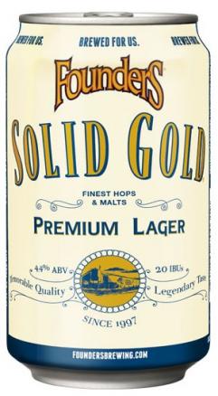 Founders Brewing Co. - Solid Gold Premium Lager (15 pack 12oz cans) (15 pack 12oz cans)