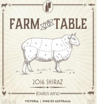 Fowles Wine - Farm to Table Shiraz