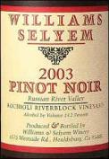 2020 Williams Selyem - Pinot Noir Russian River Valley Rochioli Riverblock Vineyard