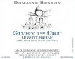 2020 Domaine Besson - Givry 1er Cru Le Petit Pretan