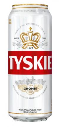 Tyskie Browary - Tyskie Gronie (4 pack 16.9oz cans) (4 pack 16.9oz cans)